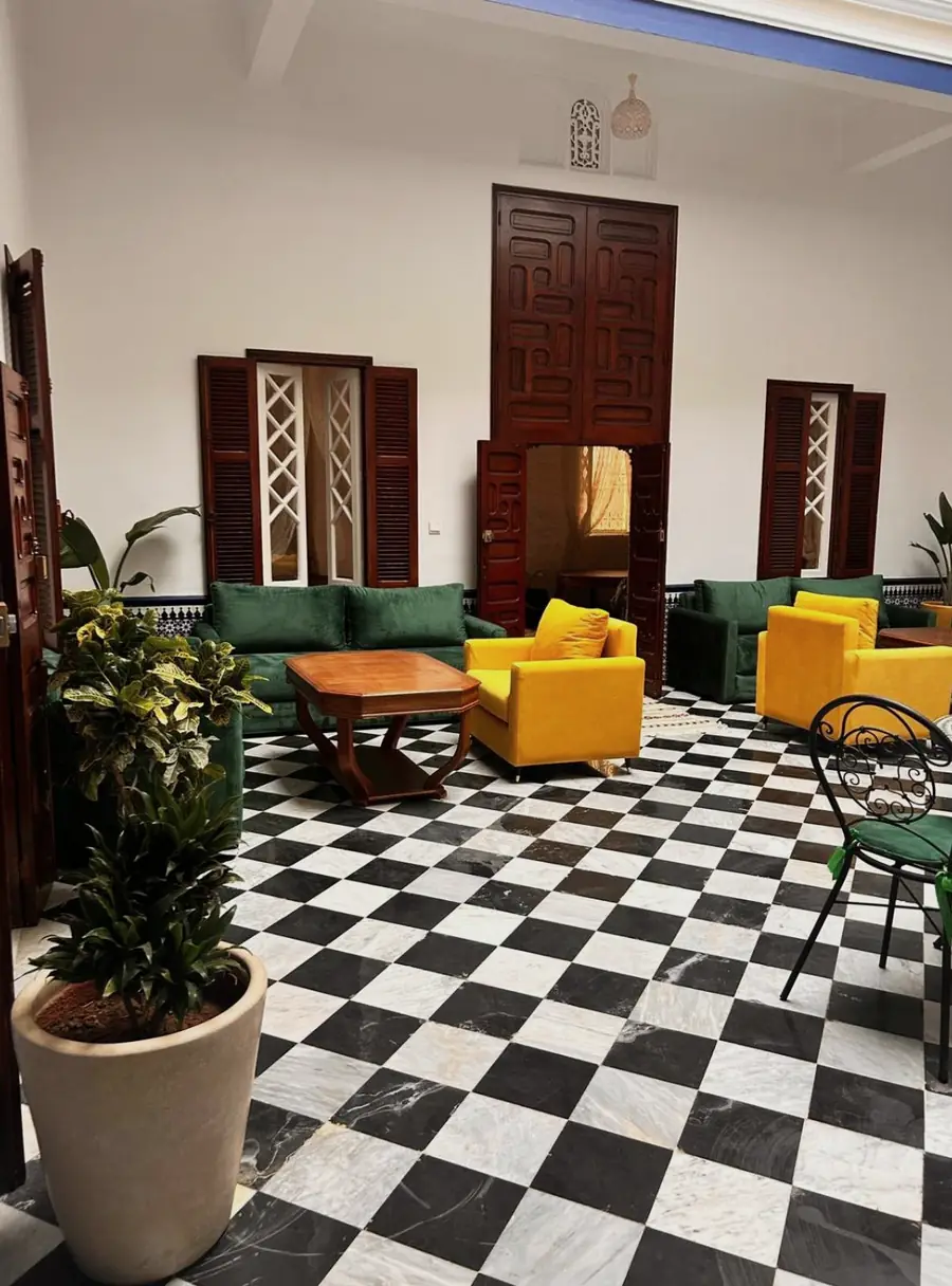 Le patio sous la verrière